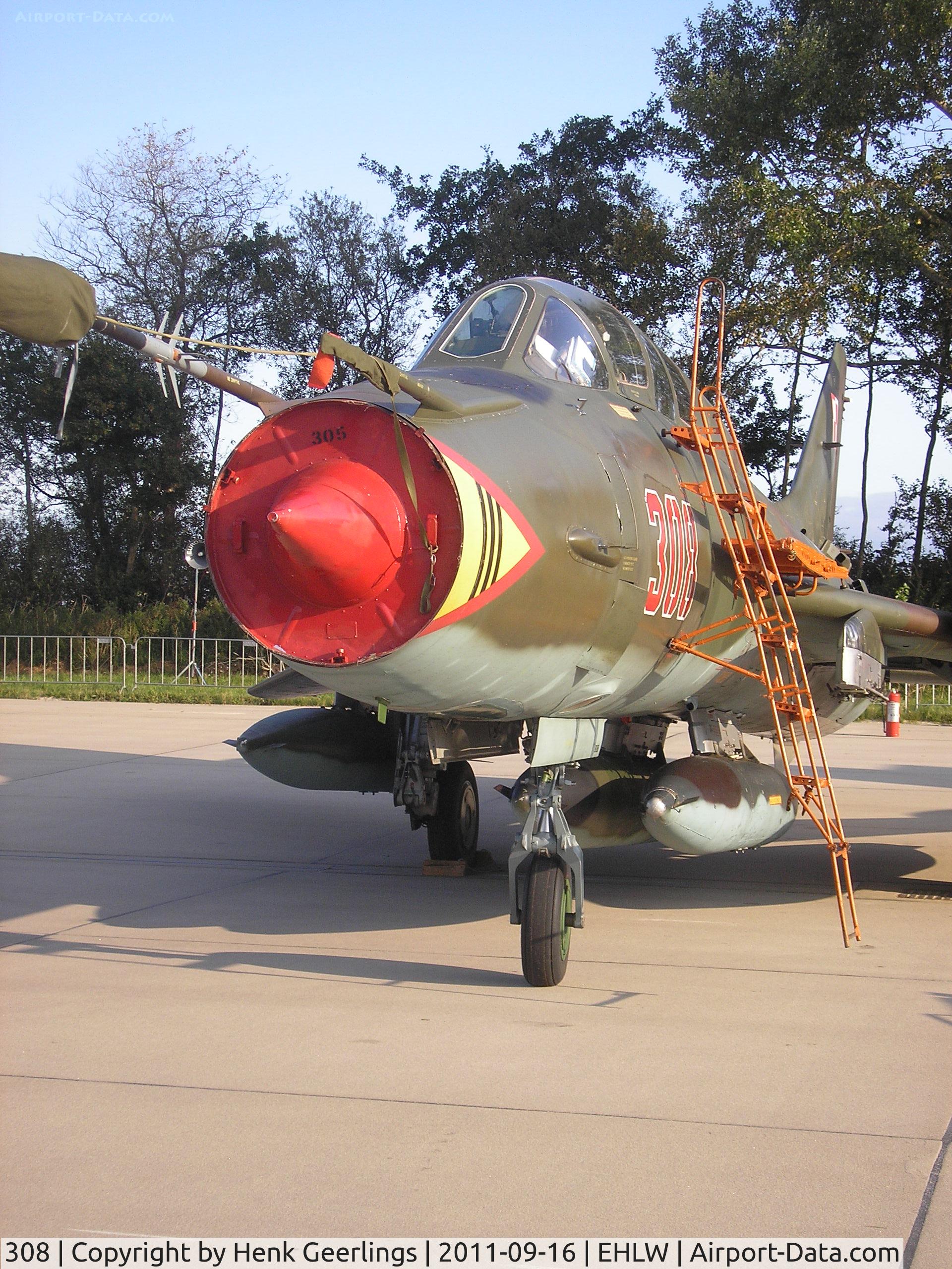 308, Sukhoi Su-22UM-3K C/N 17532366308, Dutch Air Force Open House at Leeuwarden AFB .

Polish AF , SU-22UM3K