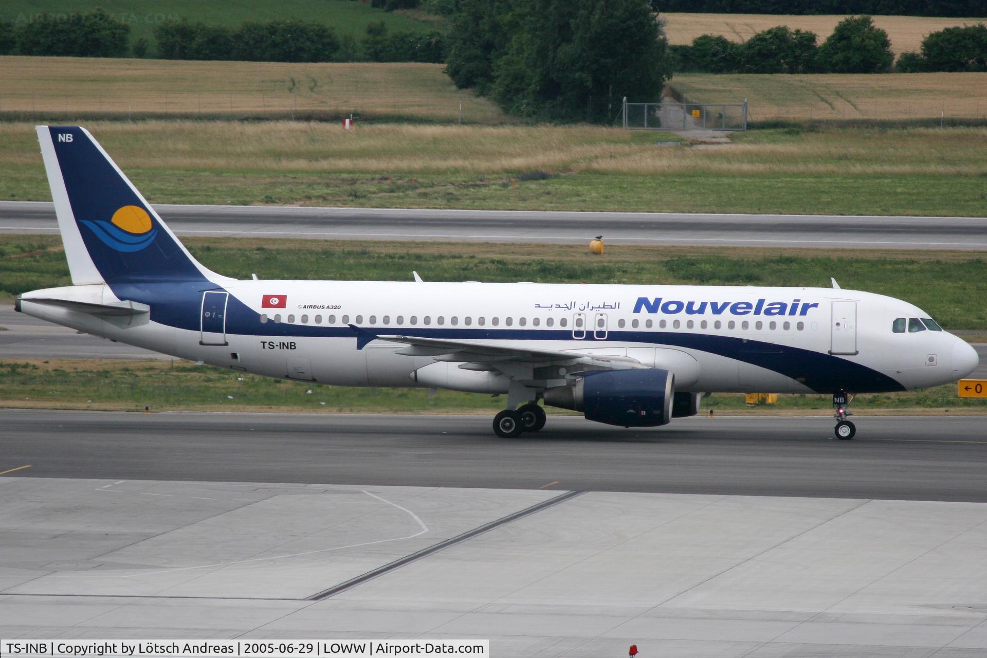 TS-INB, 2000 Airbus A320-214 C/N 1175, Taxi to the Apron
