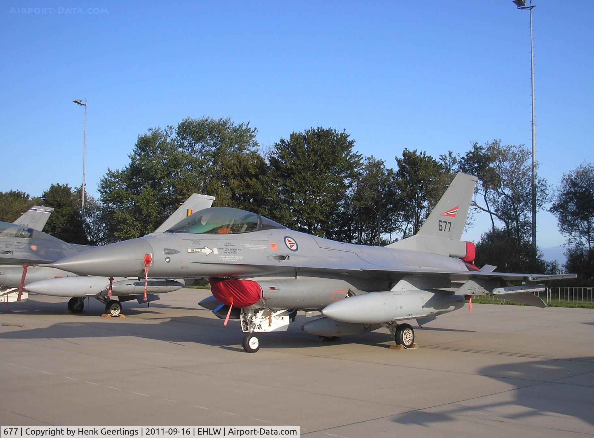 677, 1987 General Dynamics F-16AM Fighting Falcon C/N 6K-49, Dutch Air Force Open House at Leeuwarden AFB.

Norwegian AF