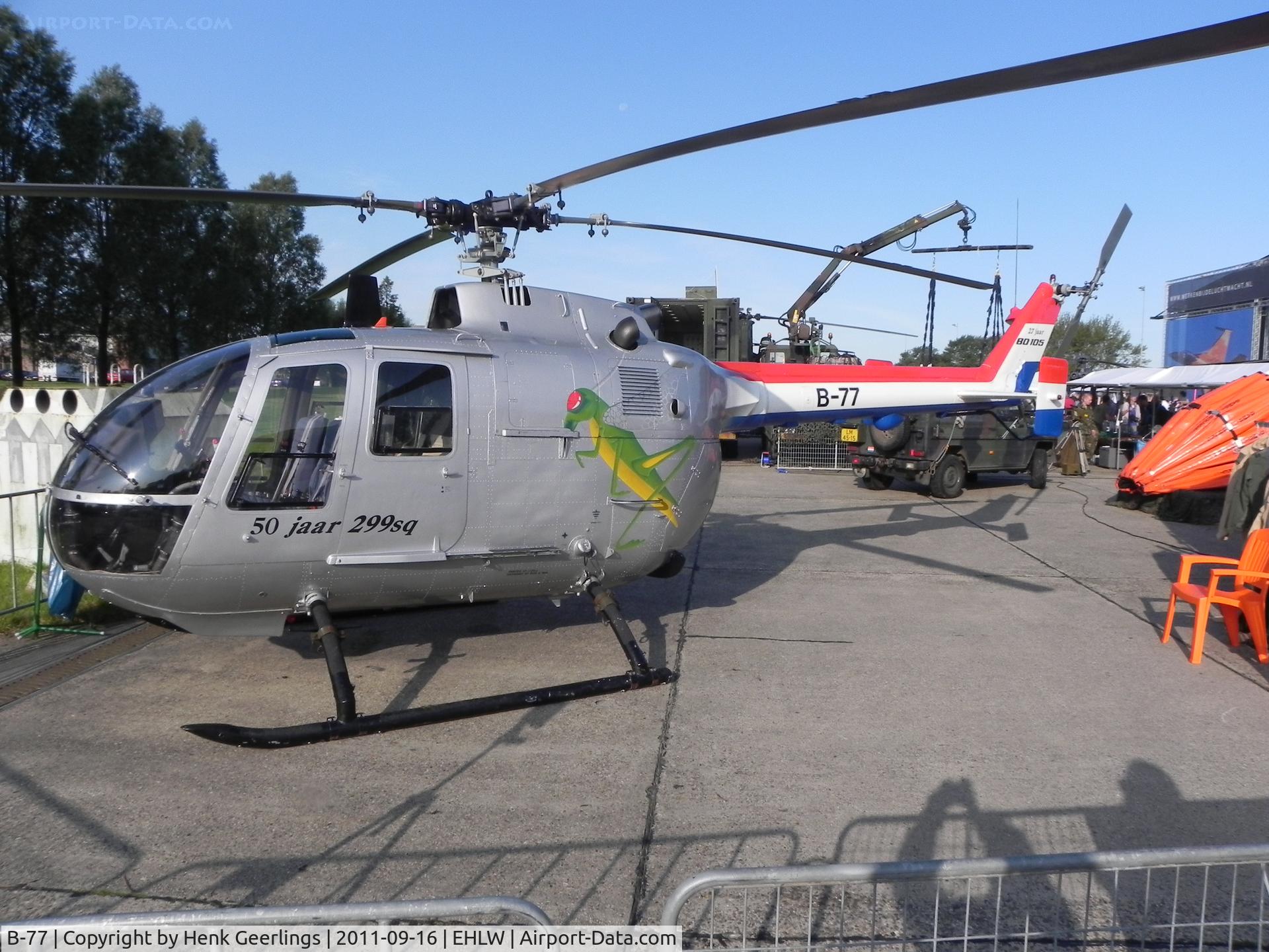 B-77, MBB Bo-105CB C/N S-277, Dutch Air Force Open House at Leeuwarden AFB