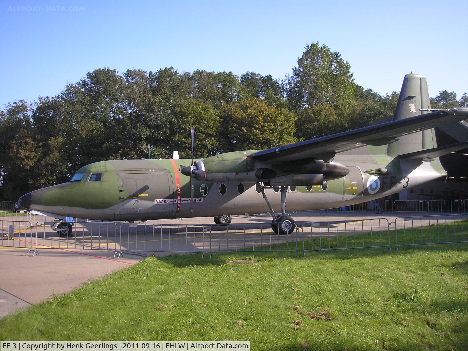 FF-3, 1983 Fokker F-27-400M Friendship C/N 10662, Finnish AF ; Dutch Air Force Open House at Leeuwarden AFB
