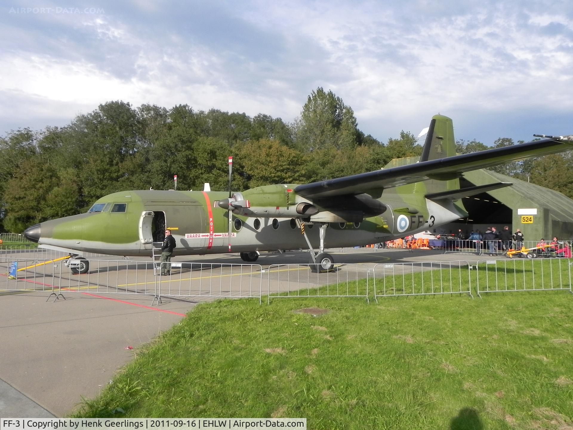 FF-3, 1983 Fokker F-27-400M Friendship C/N 10662, Dutch Air Force Open House at Leeuwarden AFB ; Finnish AF 