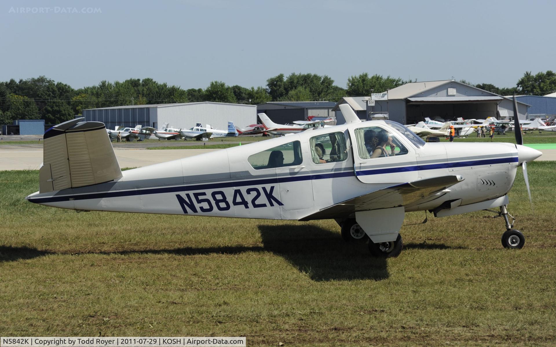 N5842K, 1965 Beech S35 Bonanza C/N D-7853, AIRVENTURE 2011