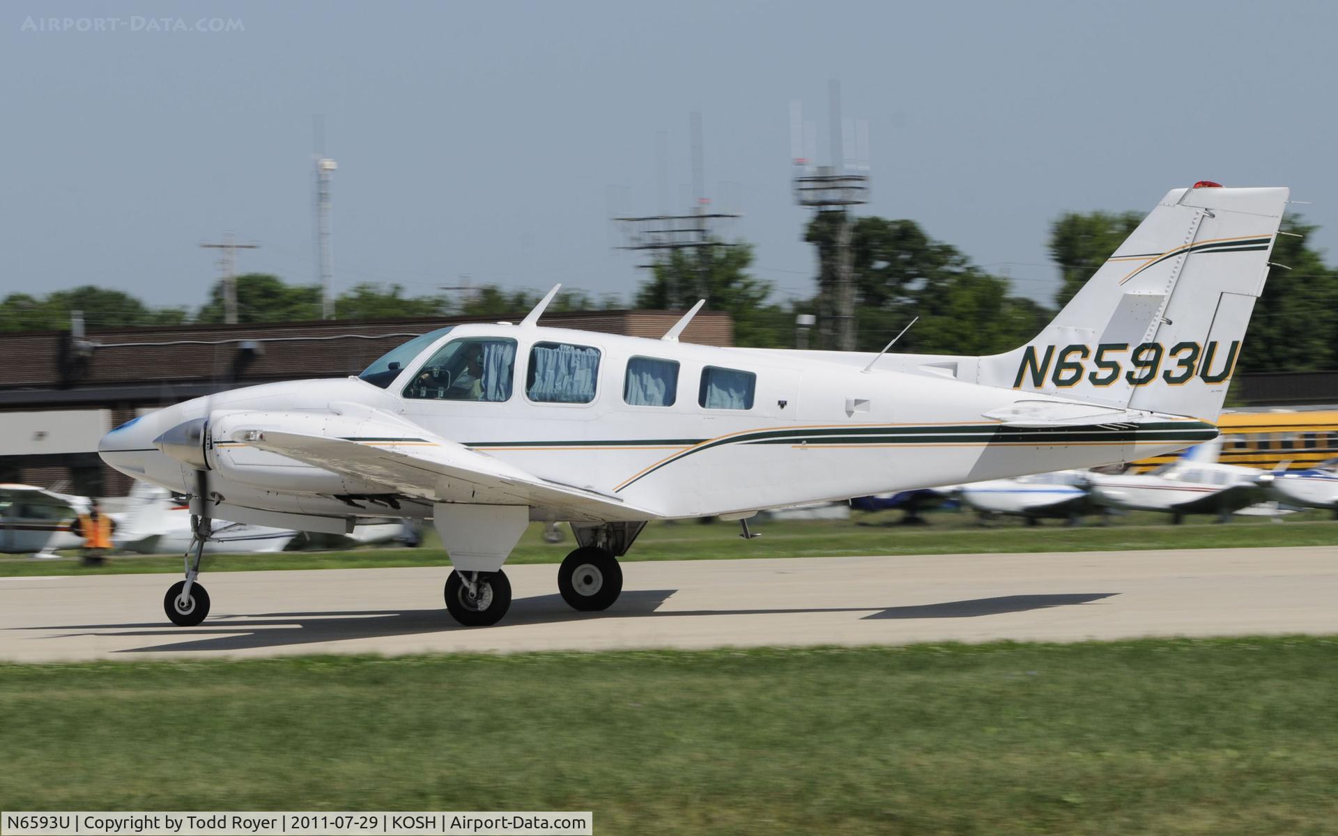 N6593U, 1983 Beech 58 Baron C/N TH-1371, AIRVENTURE 2011