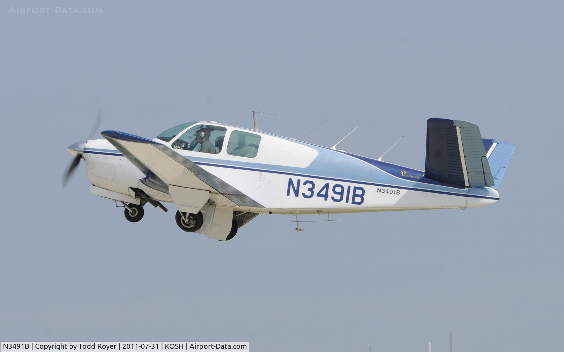 N3491B, 1954 Beech E35 C/N D-3711, AIRVENTURE 2011