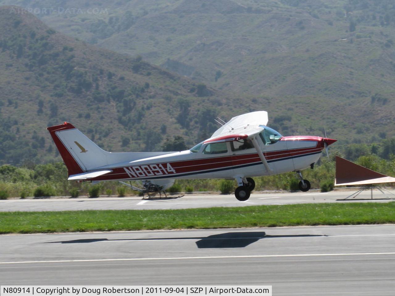 N80914, 1976 Cessna 172M C/N 17266799, 1976 Cessna 172M SKYHAWK, Lycoming O-320-E2D 150 Hp, takeoff Rwy 22