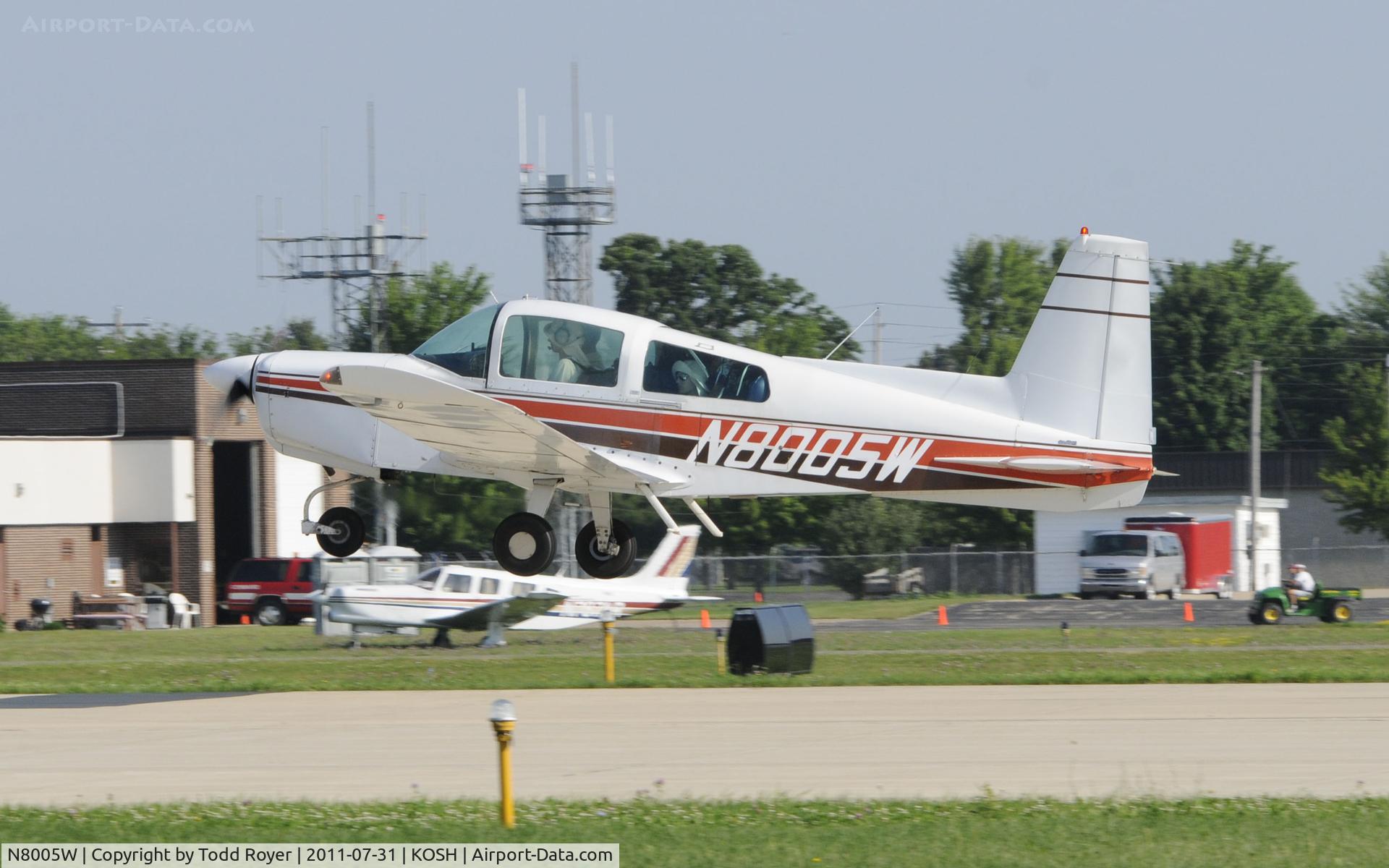 N8005W, 1974 American AA-5 C/N AA5-0562, AIRVENTURE 2011