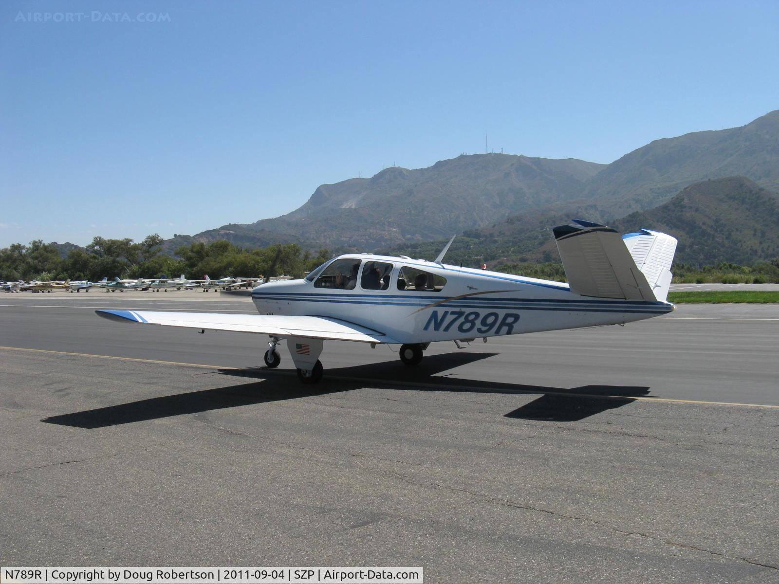 N789R, 1965 Beech S35 Bonanza C/N D-7777, 1965 Beech S35 BONANZA, Continental IO-520-B 285 Hp, taxi
