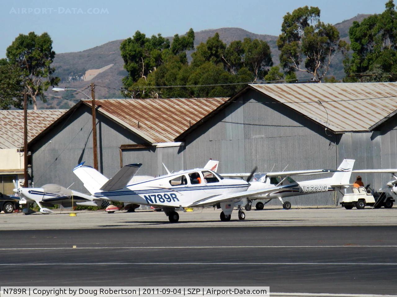 N789R, 1965 Beech S35 Bonanza C/N D-7777, 1965 Beech S35 BONANZA, Continental IO-520-B 285 Hp, taxi
