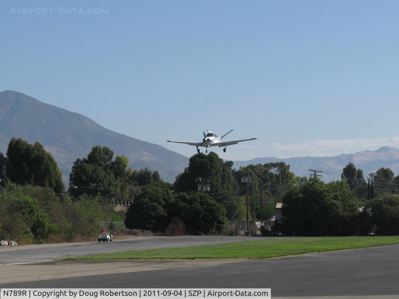 N789R, 1965 Beech S35 Bonanza C/N D-7777, 1965 Beech S35 BONANZA, Continental IO-520-B 285 Hp, on final Rwy 22
