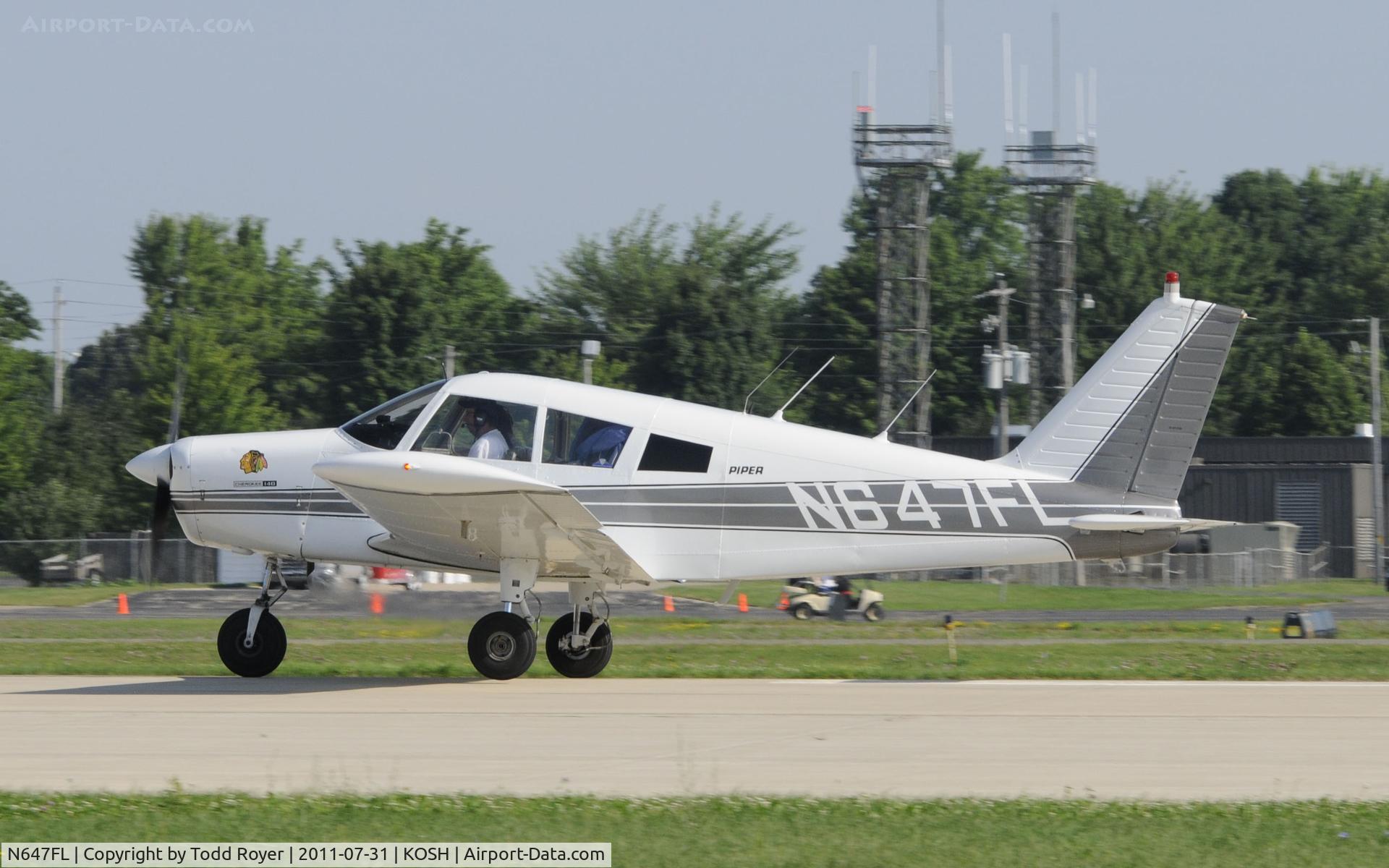N647FL, 1971 Piper PA-28-140 C/N 28-7125555, AIRVENTURE 2011