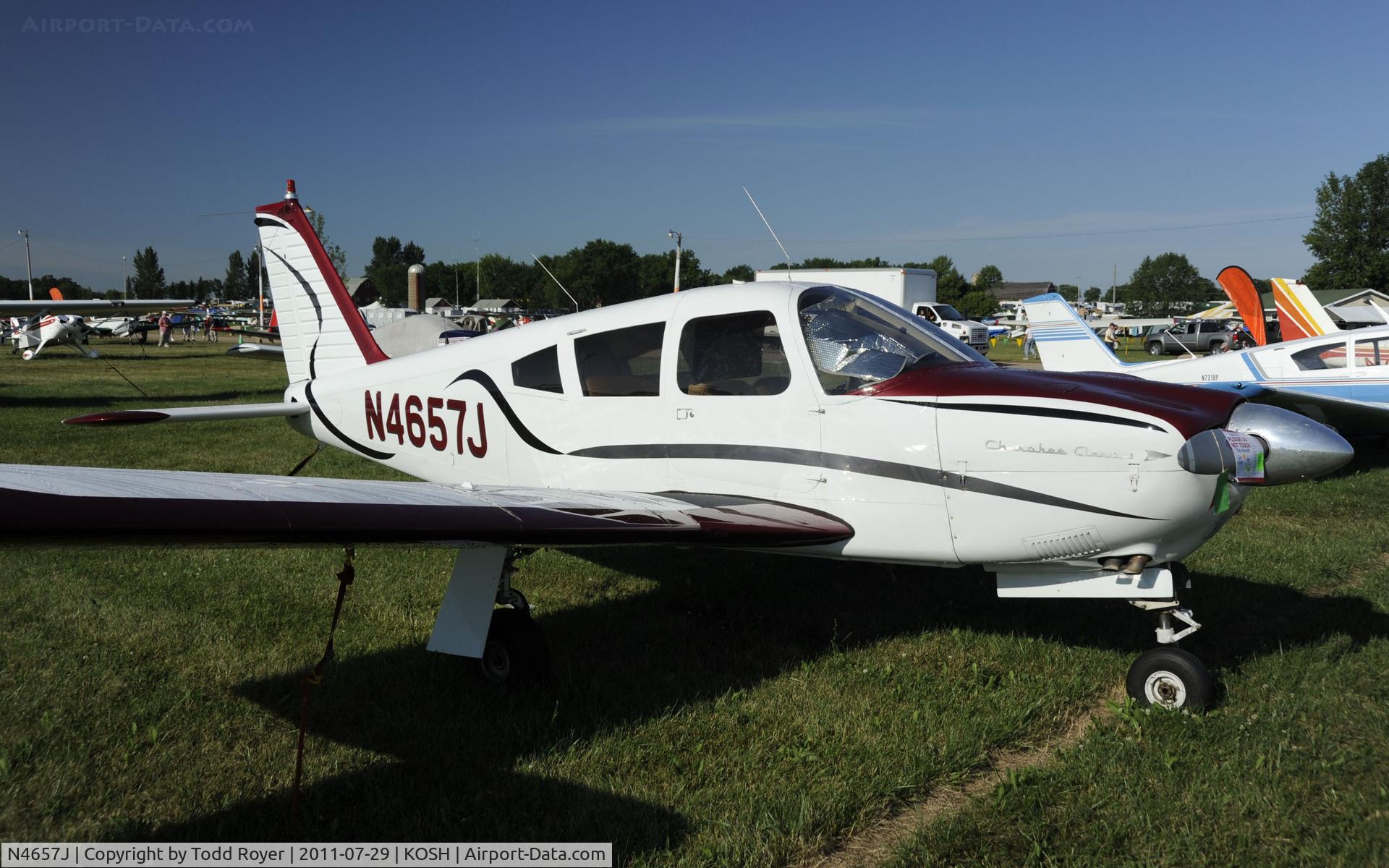 N4657J, 1968 Piper PA-28R-180 Cherokee Arrow C/N 28R-30551, AIRVENTURE 2011