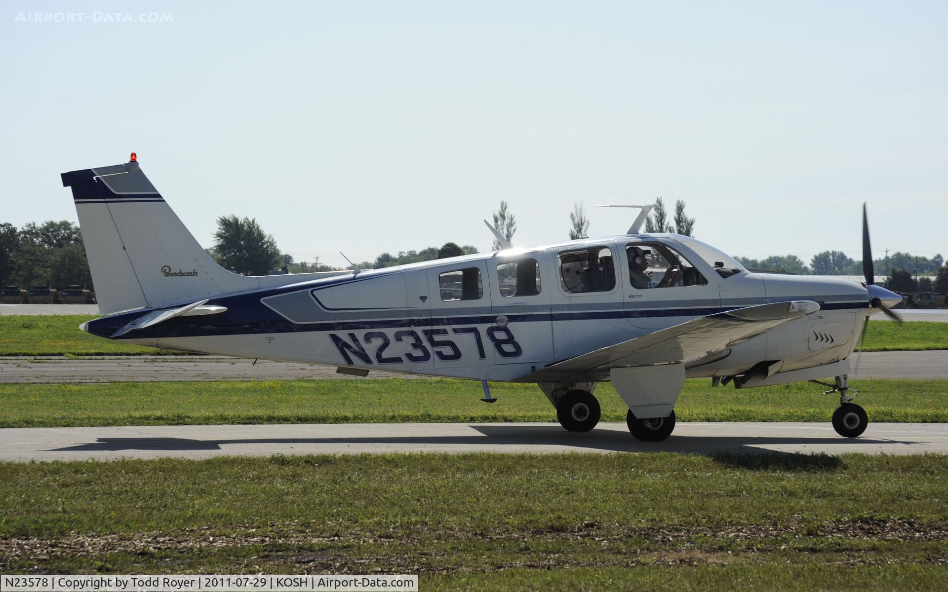 N23578, 1977 Beech A36 Bonanza 36 C/N E-1185, AIRVENTURE 2011