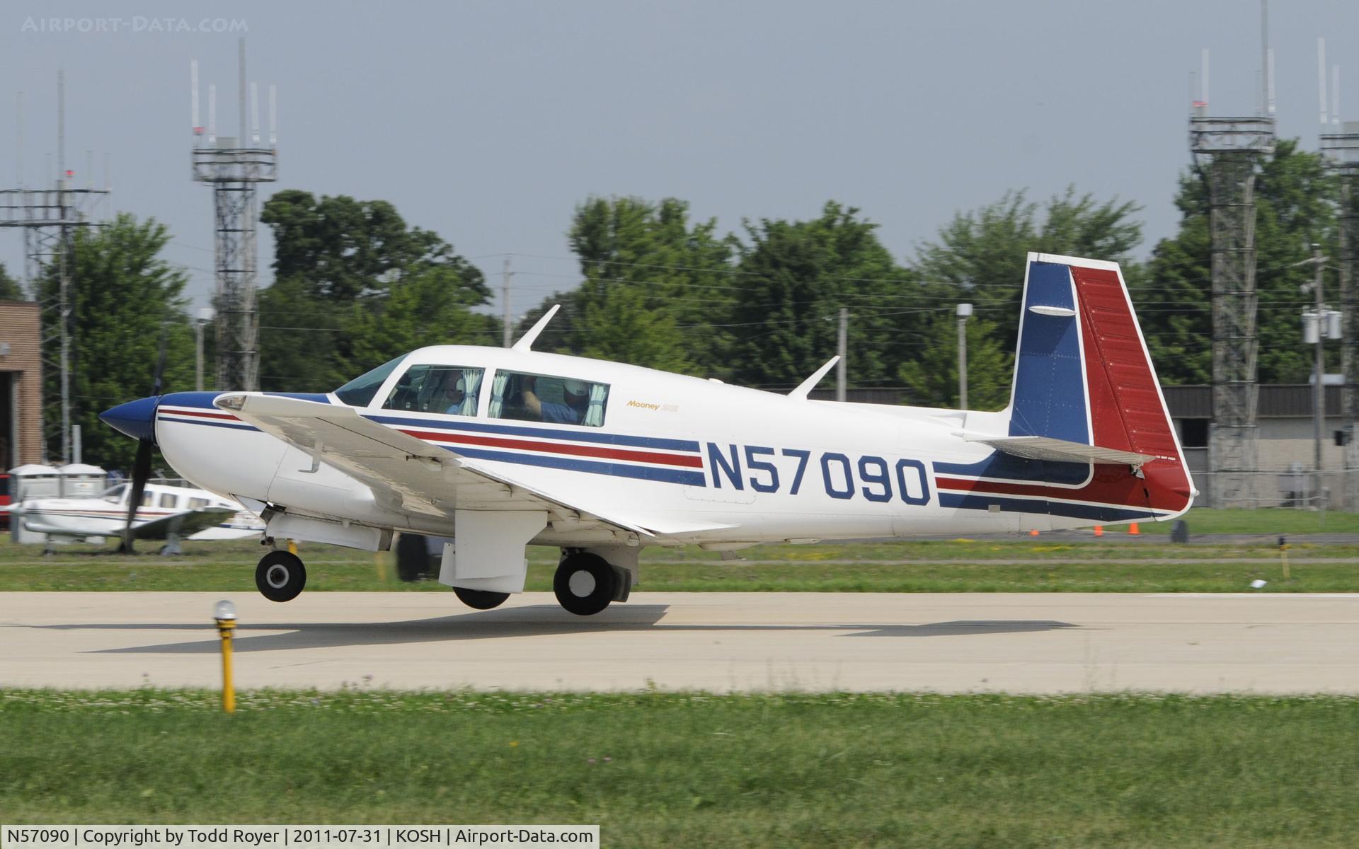 N57090, 1983 Mooney M20K C/N 25-0786, AIRVENTURE 2011