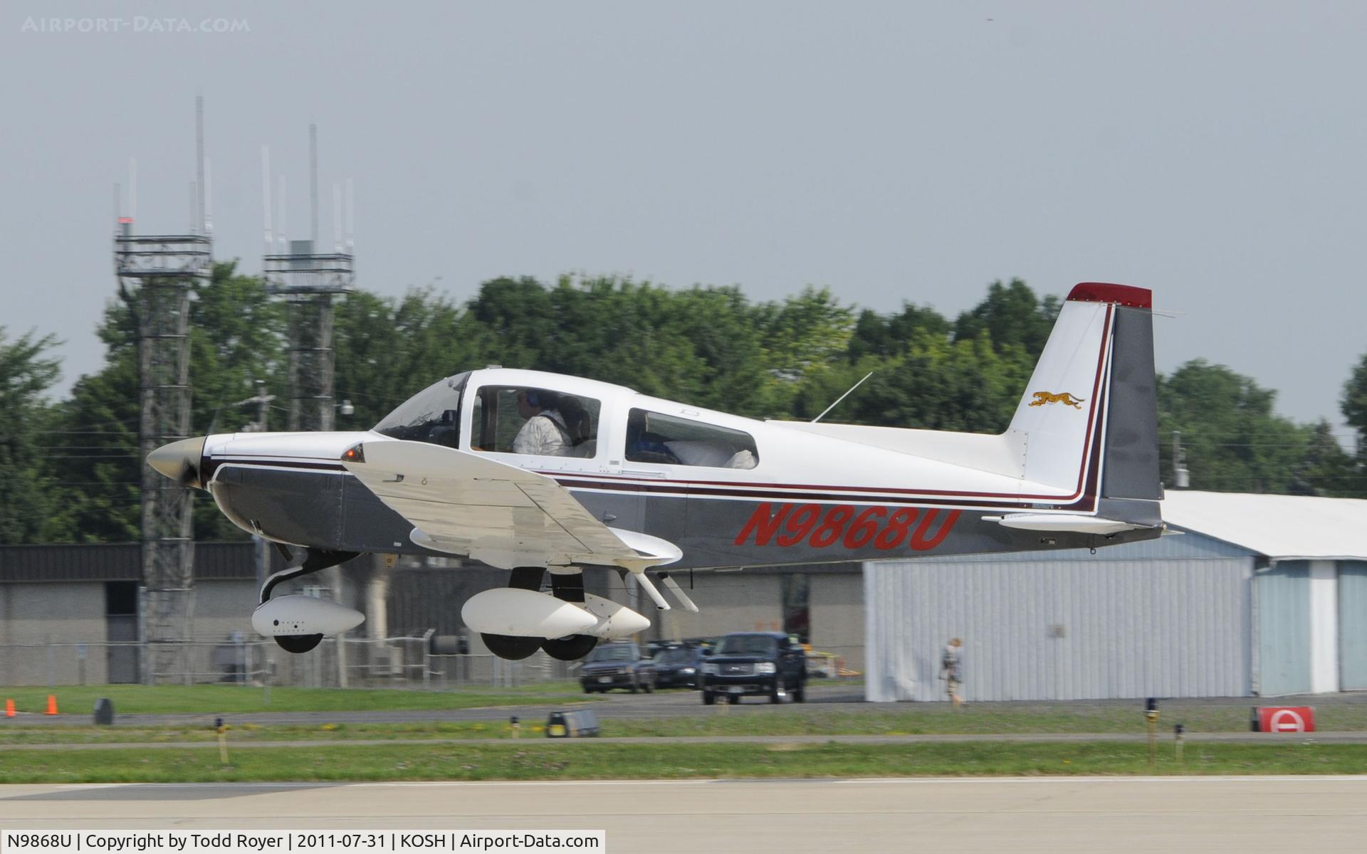 N9868U, 1976 Grumman American AA-5A Cheetah C/N AA5A0268, AIRVENTURE 2011