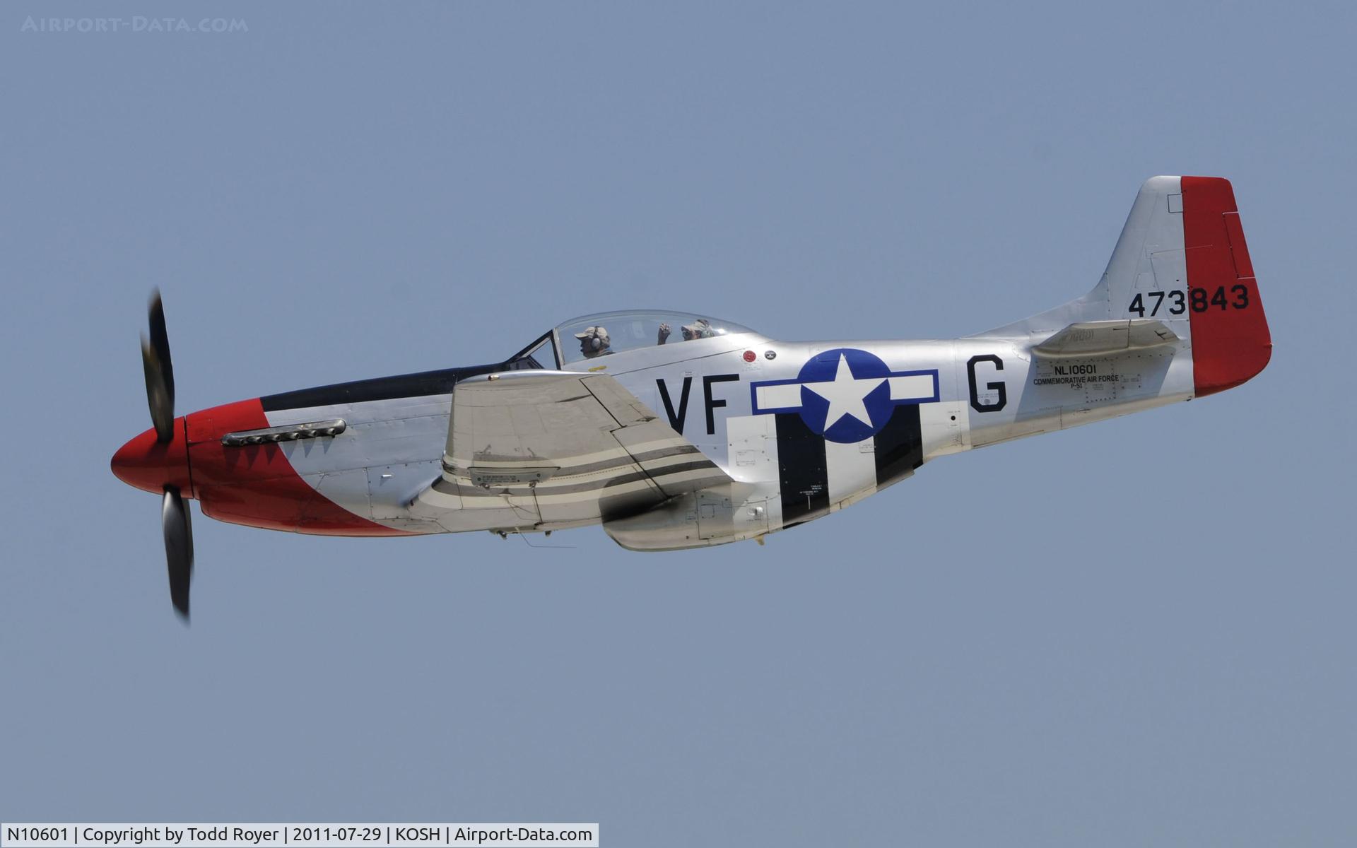 N10601, 1944 North American P-51D Mustang C/N 122-40383, AIRVENTURE 2011