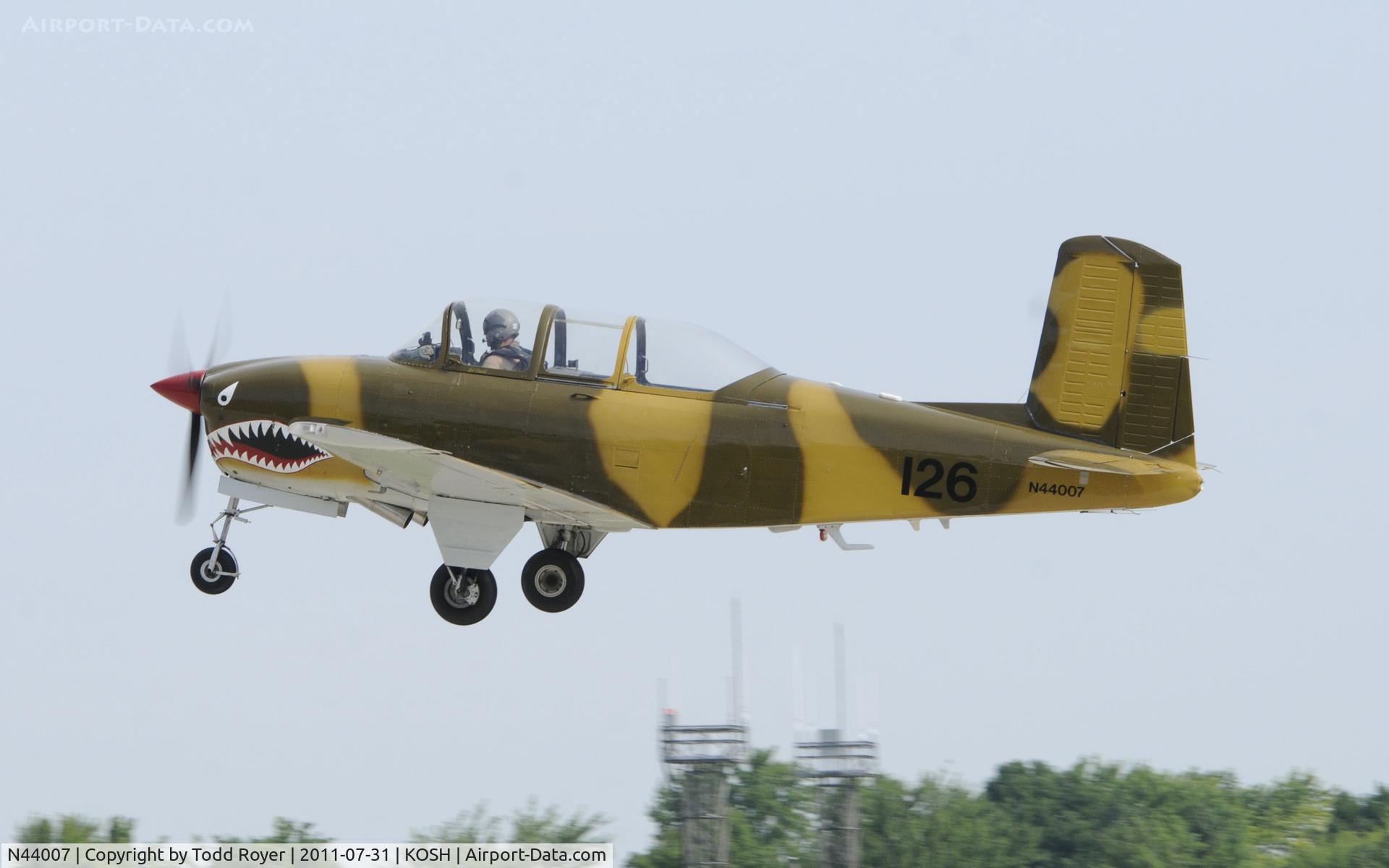 N44007, 1953 Beech T-34A (A45) Mentor Mentor C/N G-126, AIRVENTURE 2011