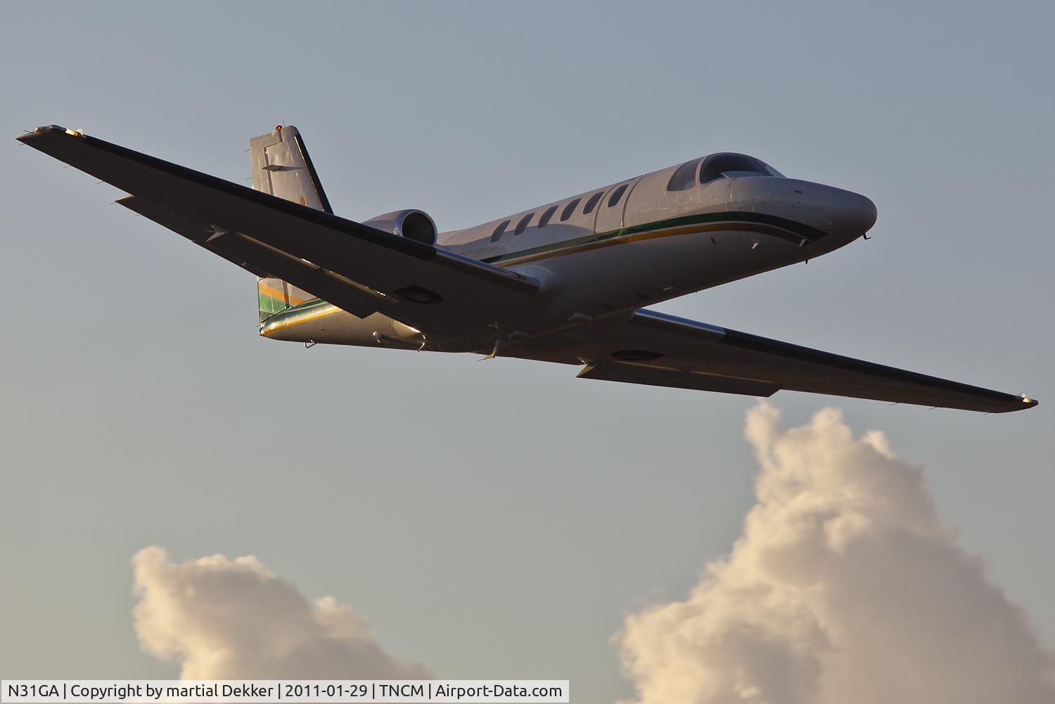 N31GA, 1981 Cessna 550 C/N 550-0221, take off