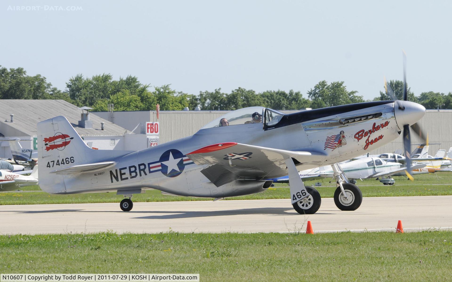 N10607, 1944 North American P-51D Mustang C/N 122-41006, AIRVENTURE 2011
