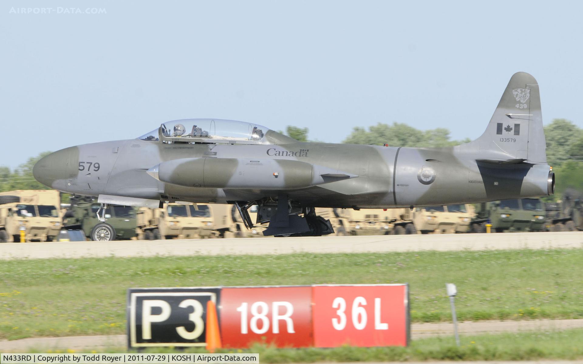 N433RD, 1952 Canadair CT-133 Silver Star C/N T33-579, AIRVENTURE 2011