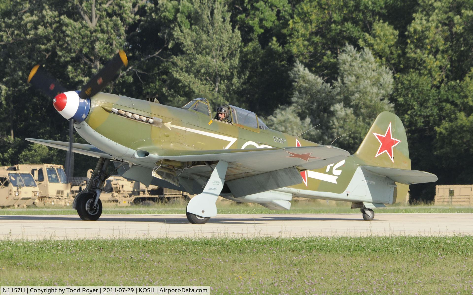 N1157H, 1994 Yakovlev Yak-9U-M C/N 0470402, AIRVENTURE 2011