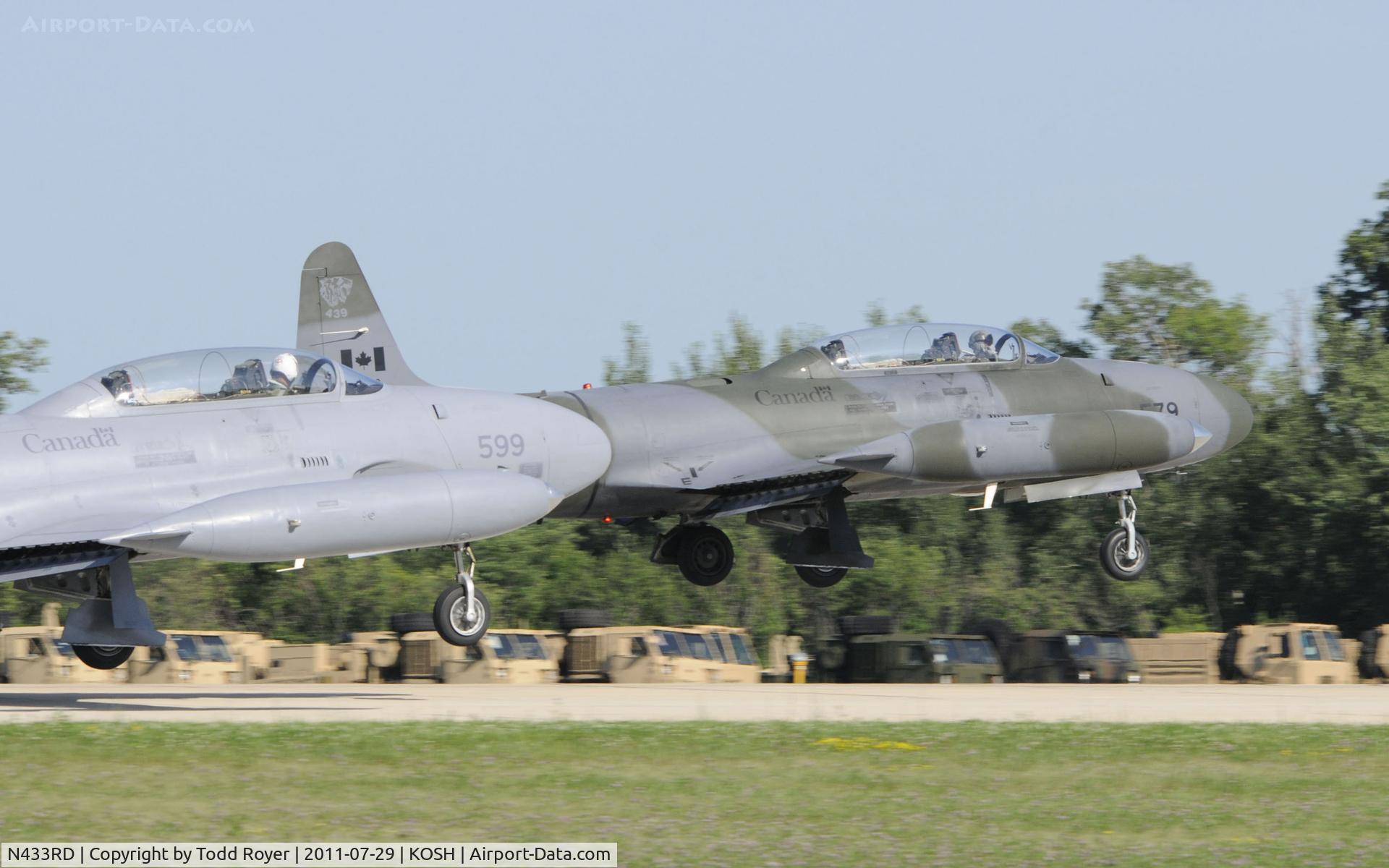 N433RD, 1952 Canadair CT-133 Silver Star C/N T33-579, AIRVENTURE 2011