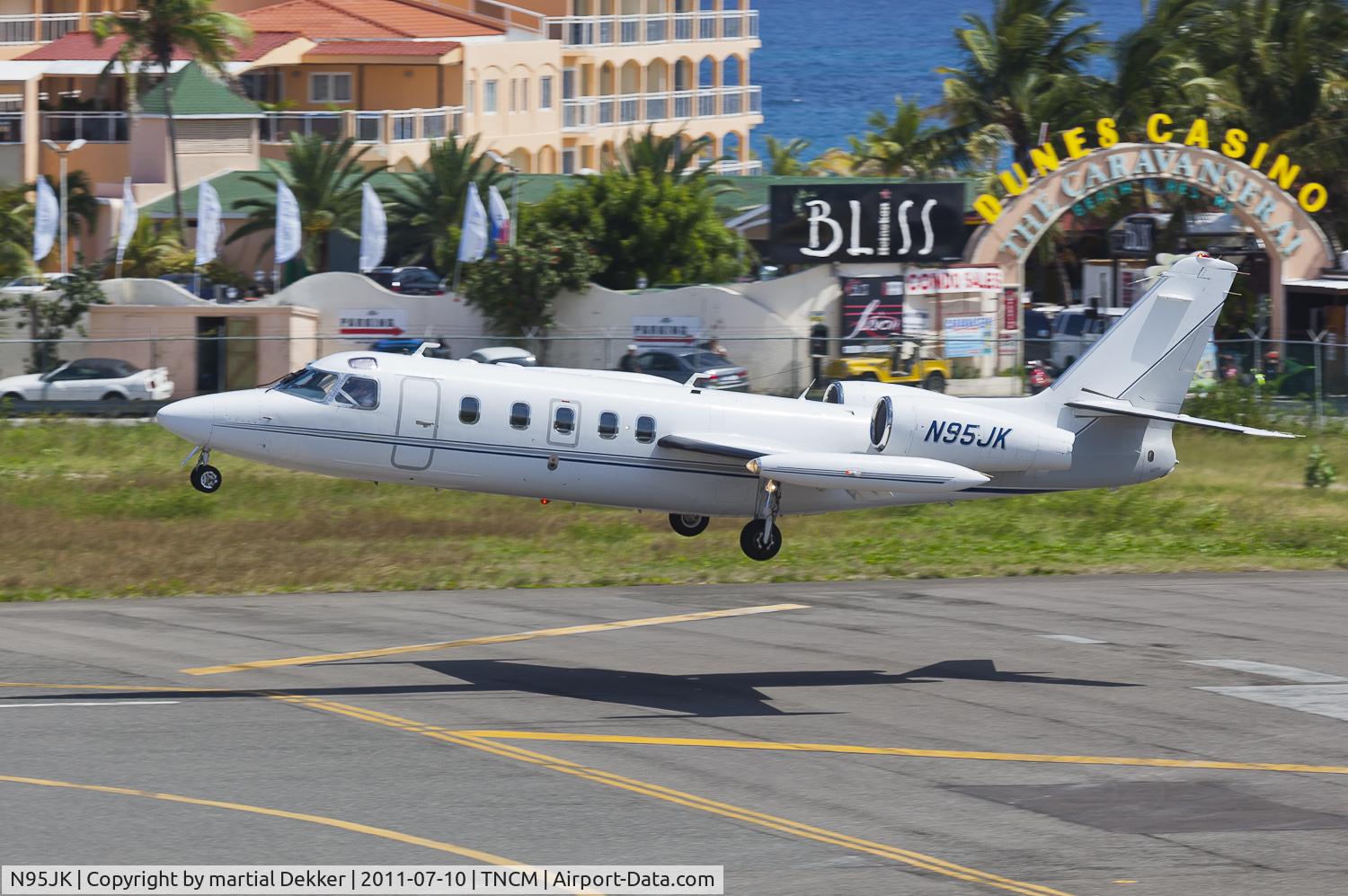 N95JK, 1980 Israel Aircraft Industries IAI-1124 Westwind C/N 283, landing