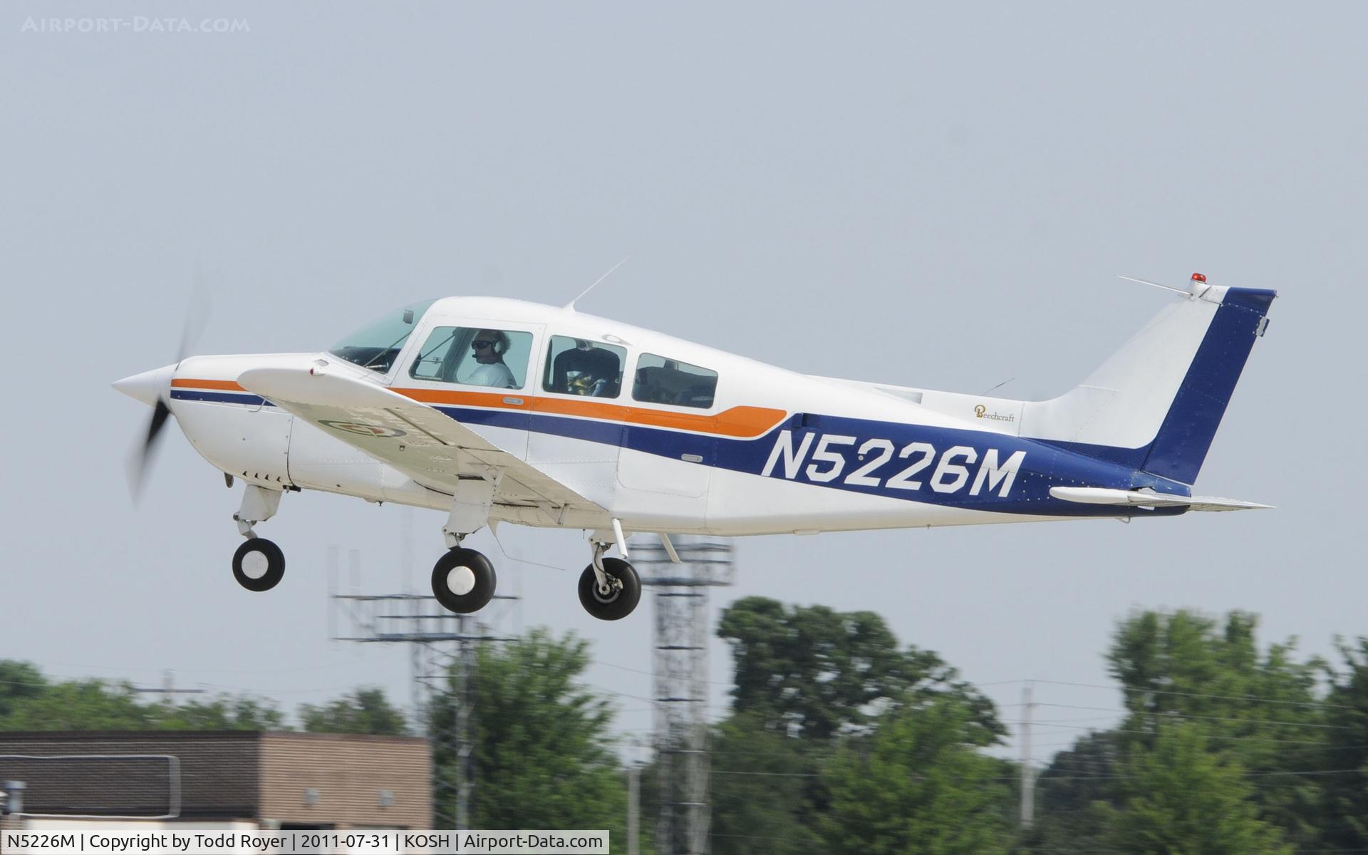 N5226M, 1978 Beech C23 Sundowner 180 C/N M-2014, AIRVENTURE 2011