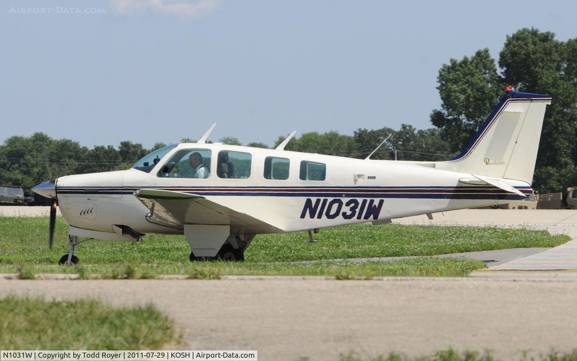 N1031W, 1973 Beech A36 Bonanza 36 C/N E-403, AIRVENTURE 2011