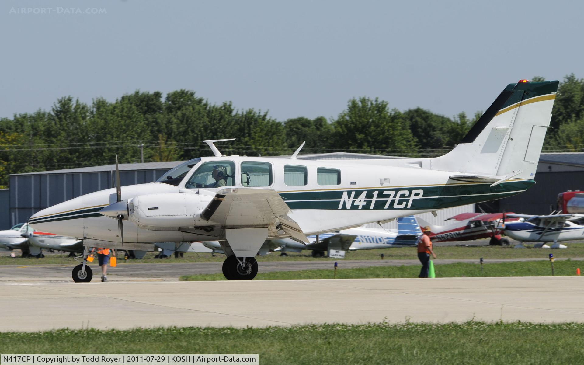 N417CP, 1973 Beech 58 Baron C/N TH-417, AIRVENTURE 2011