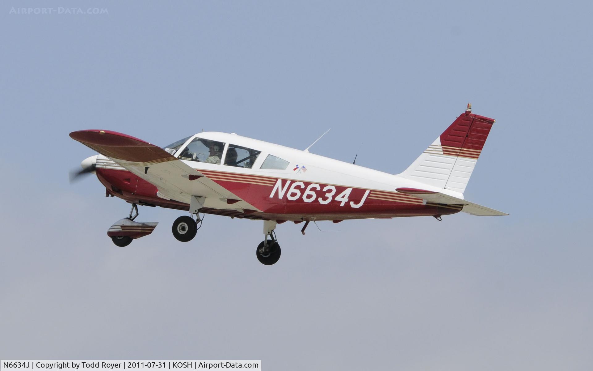 N6634J, 1968 Piper PA-28-180 Cherokee C/N 28-5101, AIRVENTURE 2011