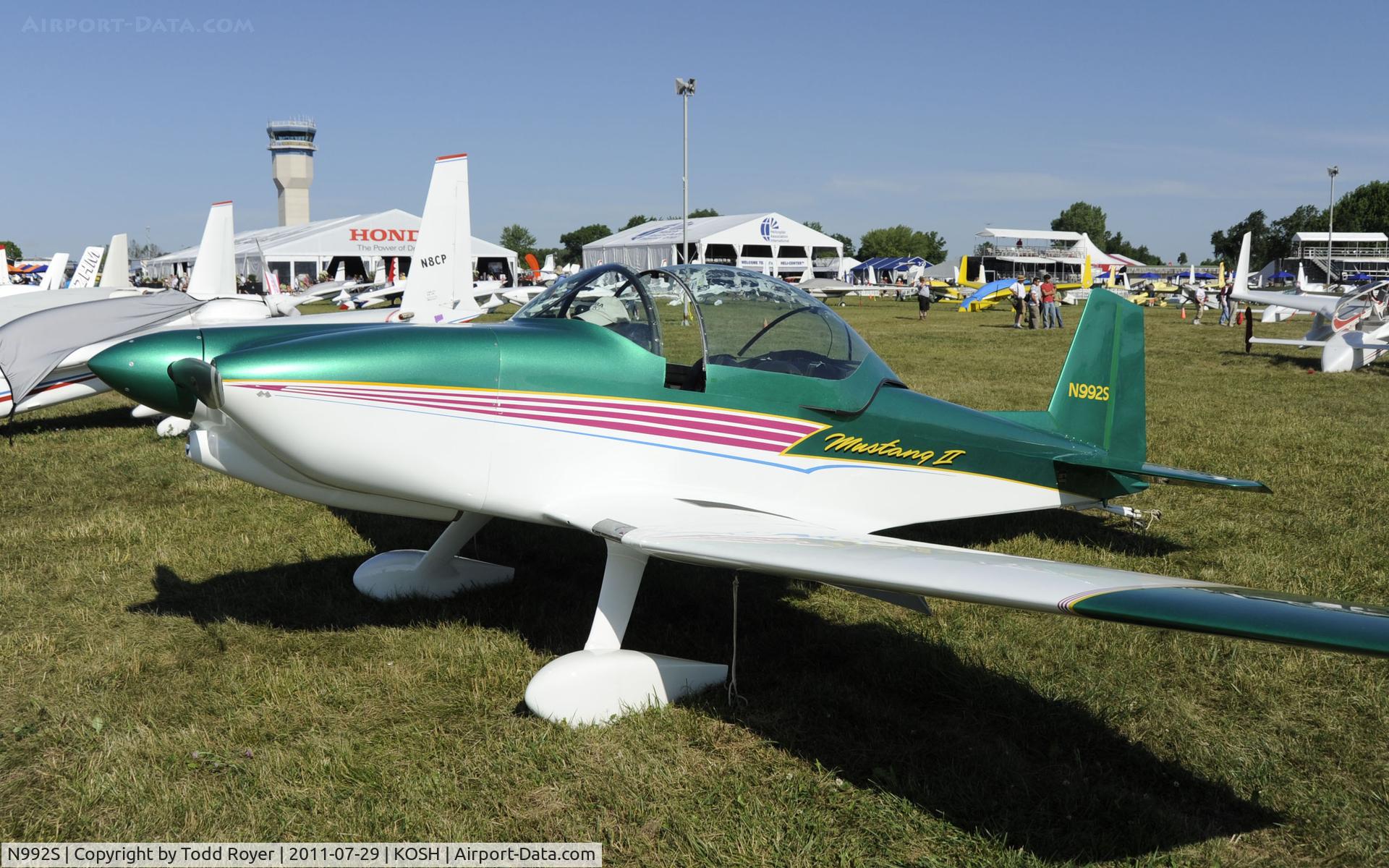 N992S, Bushby Mustang II C/N 72069, AIRVENTURE 2011