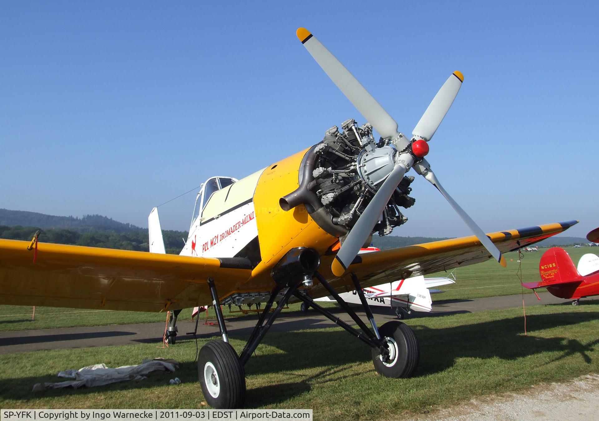 SP-YFK, 1985 PZL-Mielec M-21 Dromader Mini C/N 1ALP01-02, PZL-Mielec M-21 Dromader Mini at the 2011 Hahnweide Fly-in, Kirchheim unter Teck airfield