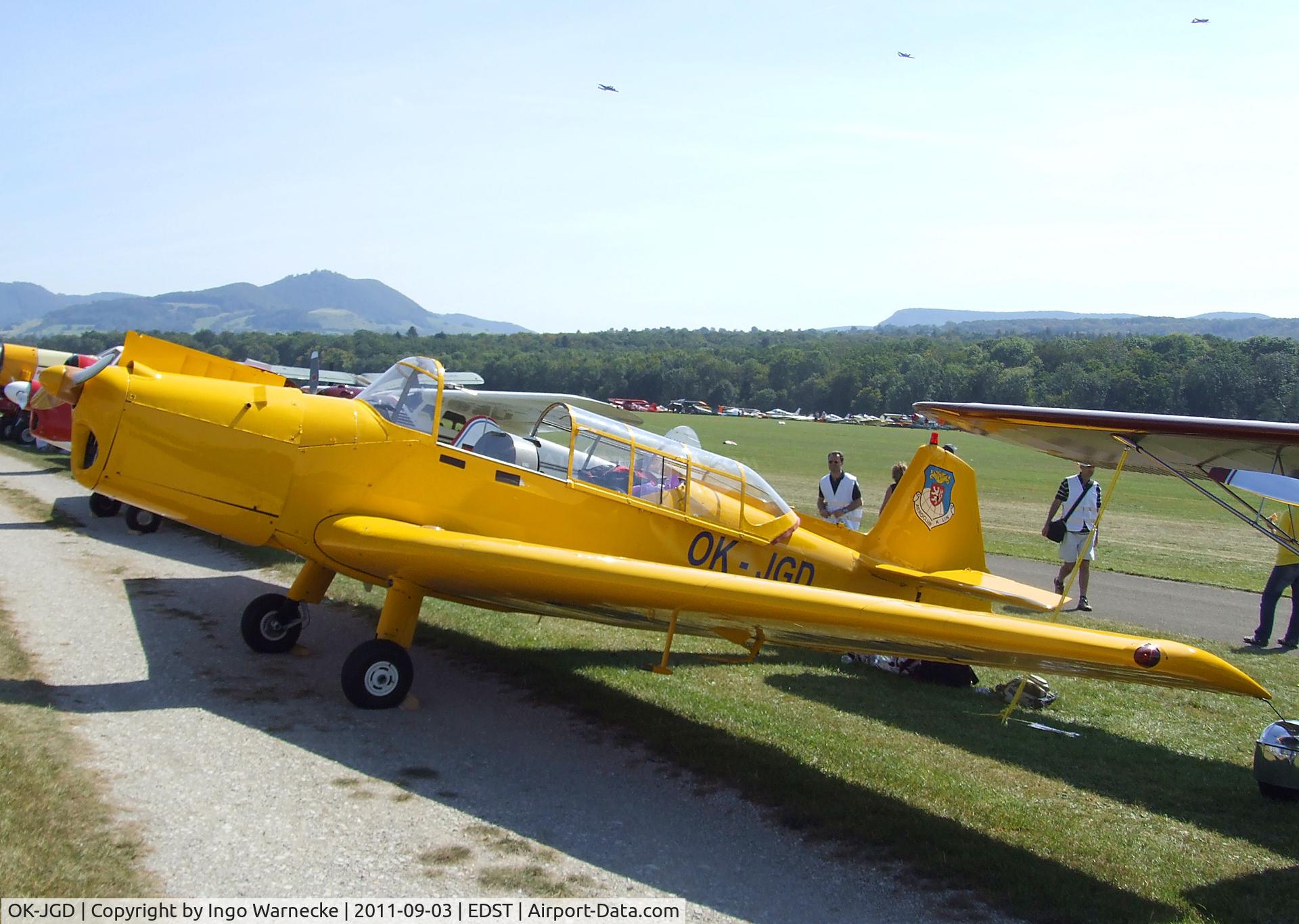 OK-JGD, 1955 Zlin Z-126 Trener C/N 860, Zlin Z-126 Trener at the 2011 Hahnweide Fly-in, Kirchheim unter Teck airfield