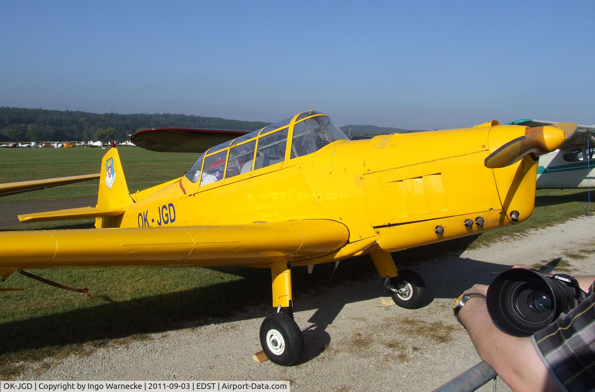 OK-JGD, 1955 Zlin Z-126 Trener C/N 860, Zlin Z-126 Trener at the 2011 Hahnweide Fly-in, Kirchheim unter Teck airfield