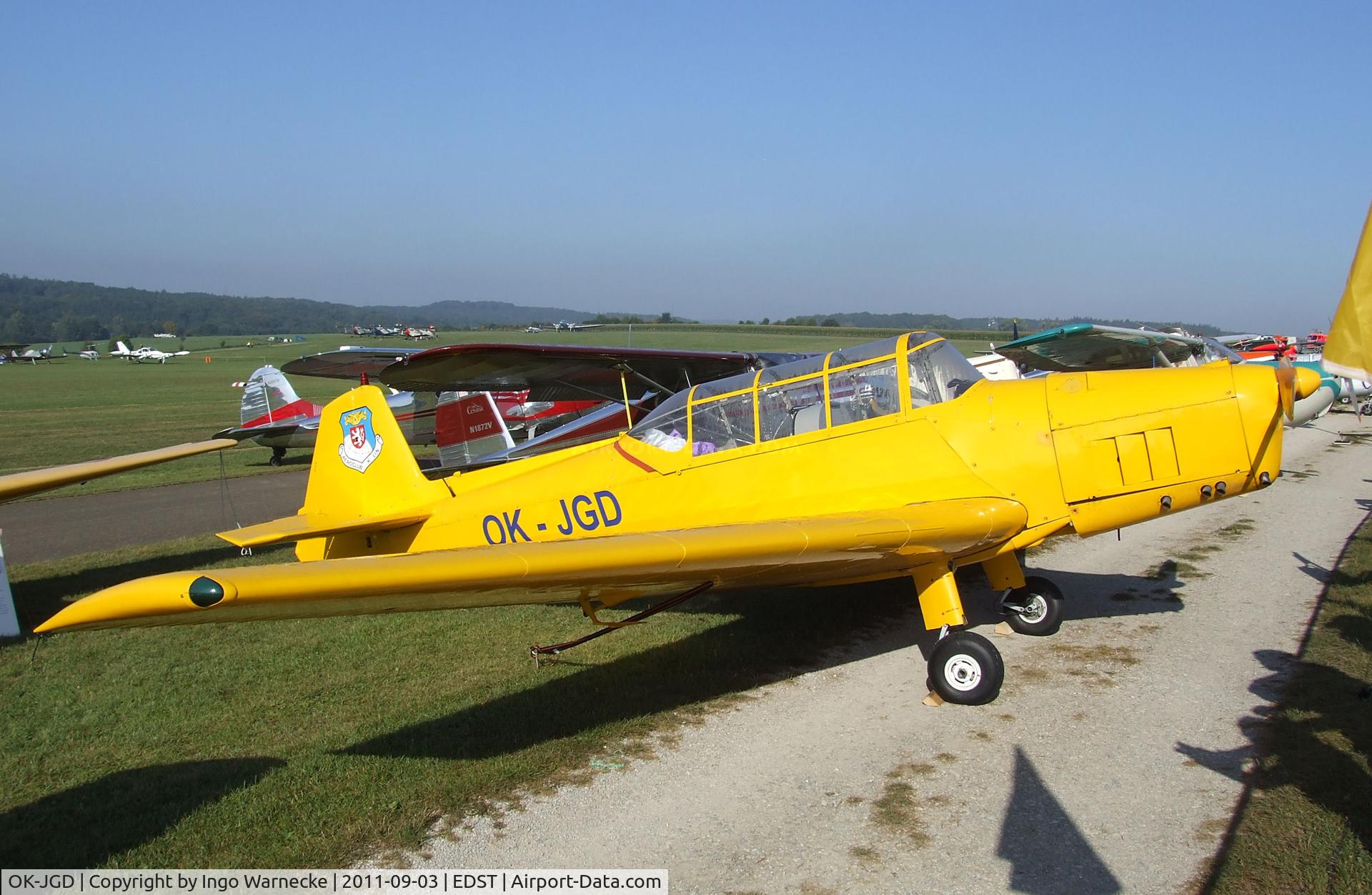 OK-JGD, 1955 Zlin Z-126 Trener C/N 860, Zlin Z-126 Trener at the 2011 Hahnweide Fly-in, Kirchheim unter Teck airfield
