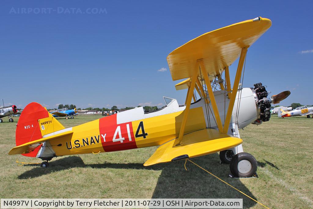 N4997V, 1942 Boeing A75N1(PT17) C/N 75-3423, At 2011 Oshkosh