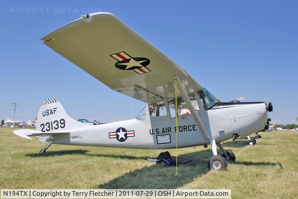 N194TX, 1951 Cessna 0-1A C/N 23139, At 2011 Oshkosh