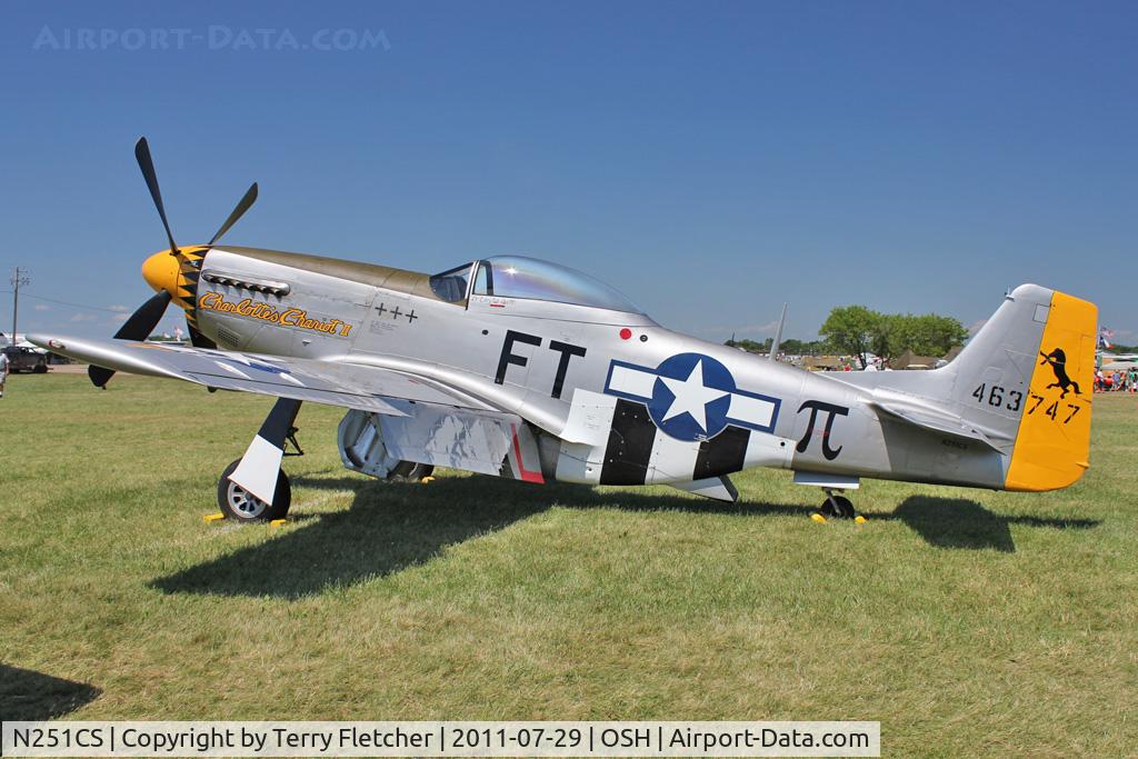 N251CS, North American F-51D Mustang C/N 44-74977N, At 2011 Oshkosh