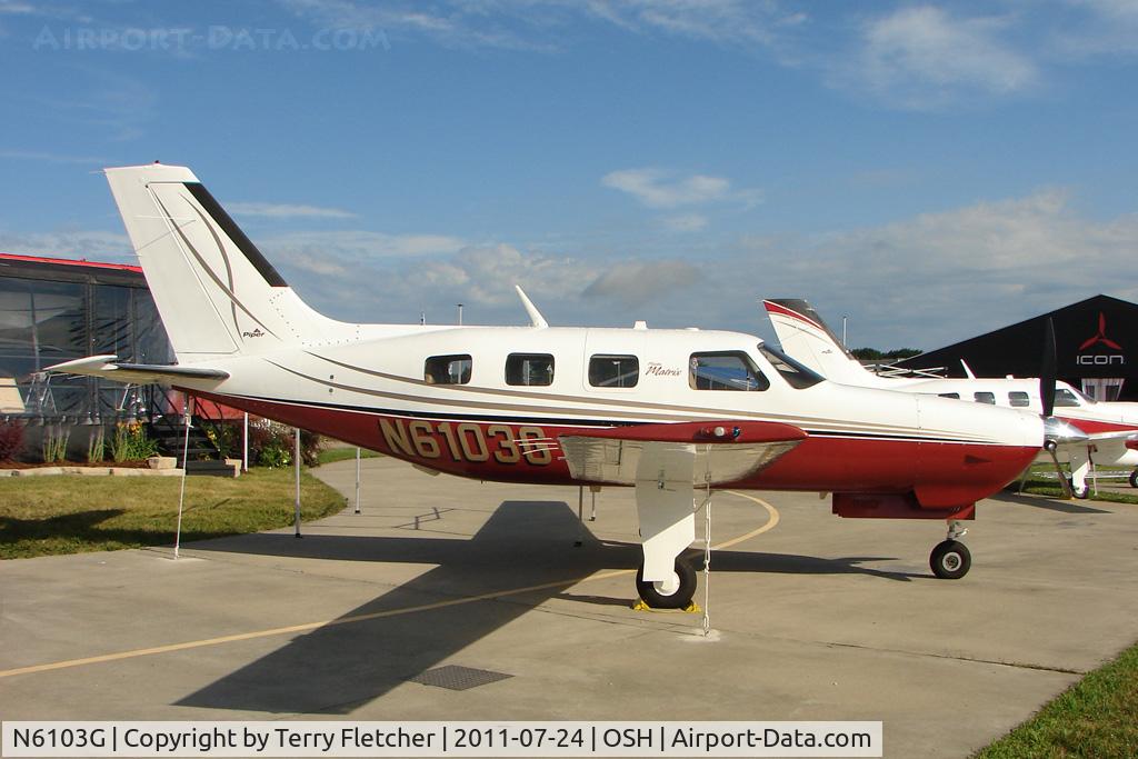 N6103G, Piper PA-46R-350T Malibu Matrix C/N 4692147, At 2011 Oshkosh on static display