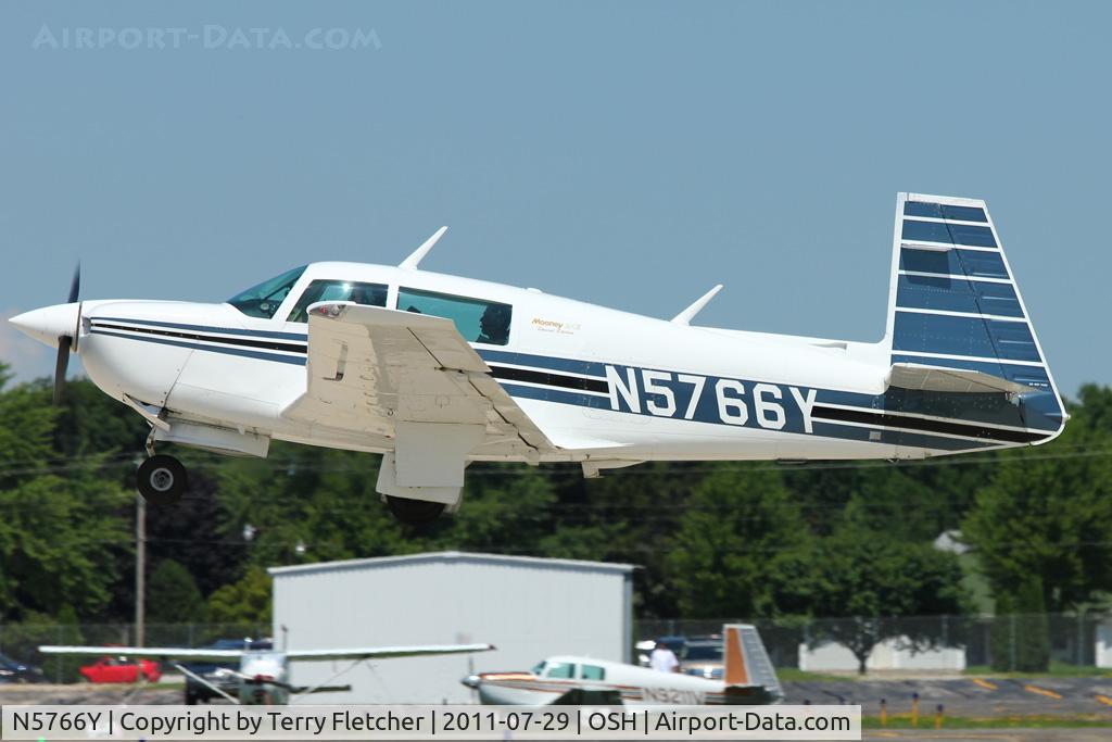 N5766Y, 1984 Mooney M20J 201 C/N 24-1488, At 2011 Oshkosh