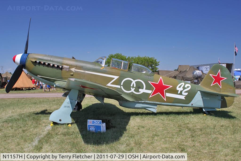 N1157H, 1994 Yakovlev Yak-9U-M C/N 0470402, At 2011 Oshkosh