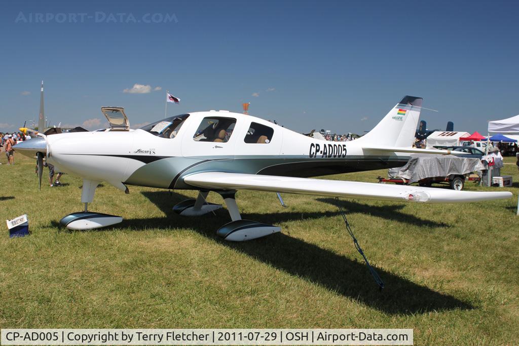 CP-AD005, 2010 Lancair Super ES C/N 096, At 2011 Oshkosh on static display