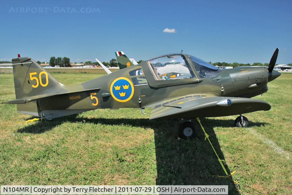 N104MR, Scottish Aviation Bulldog Series 100 Model 101 C/N 165, At 2011 Oshkosh