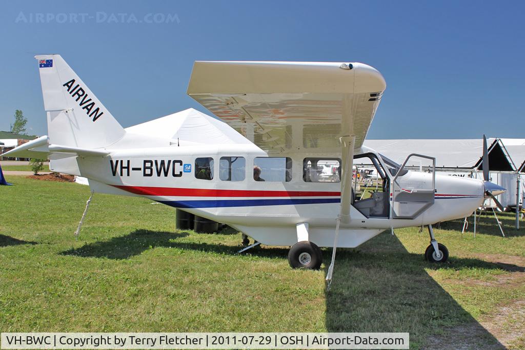VH-BWC, Gippsland GA-8 Airvan C/N GA8-10-156, At 2011 Oshkosh on static sisplay
