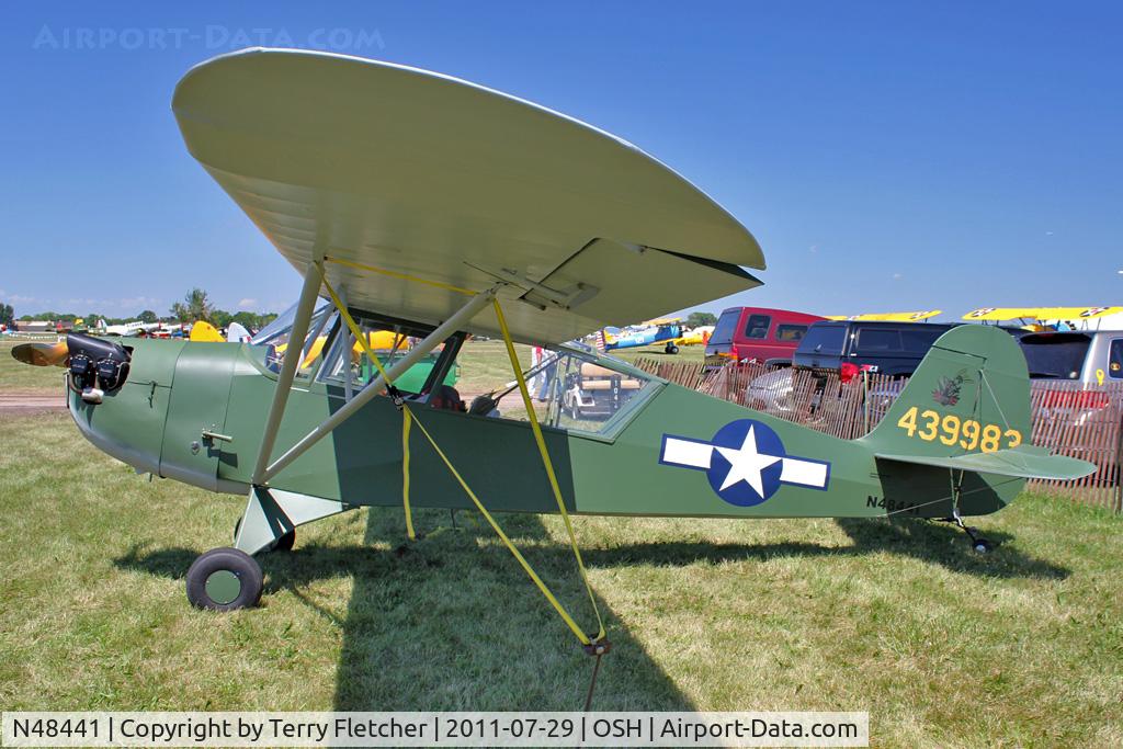 N48441, 1943 Aeronca 0-58B Grasshopper C/N 058B-9983, At 2011 Oshkosh