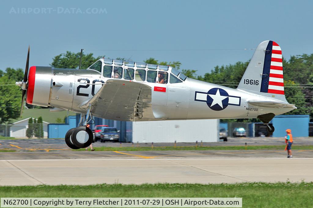 N62700, 1941 Convair BT-13A Valiant C/N 1850, At 2011 Oshkosh