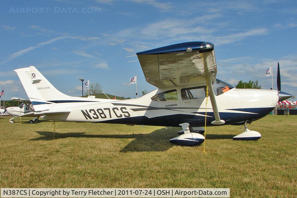 N387CS, Cessna 182T Skylane C/N 18282287, At 2011 Oshkosh on static display