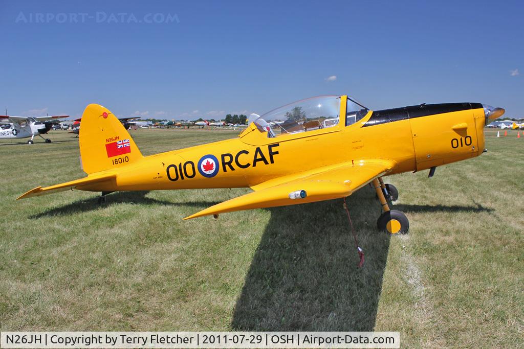 N26JH, 1953 De Havilland DHC-1 Chipmunk 22 C/N C1/0887, At 2011 Oshkosh