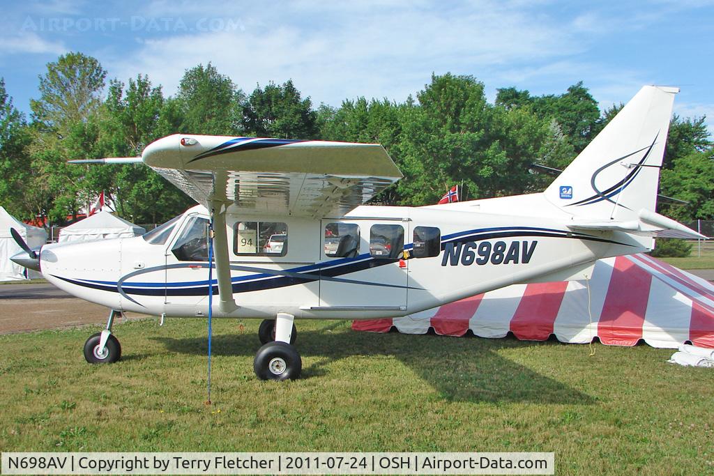 N698AV, 2006 Gippsland GA-8 Airvan C/N GA8-06-098, At 2011 Oshkosh on static display